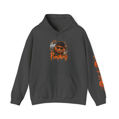 Pumpking Halloween Hoodie — 'Her Pumpking' Scary Jack-O’-Lantern Pullover