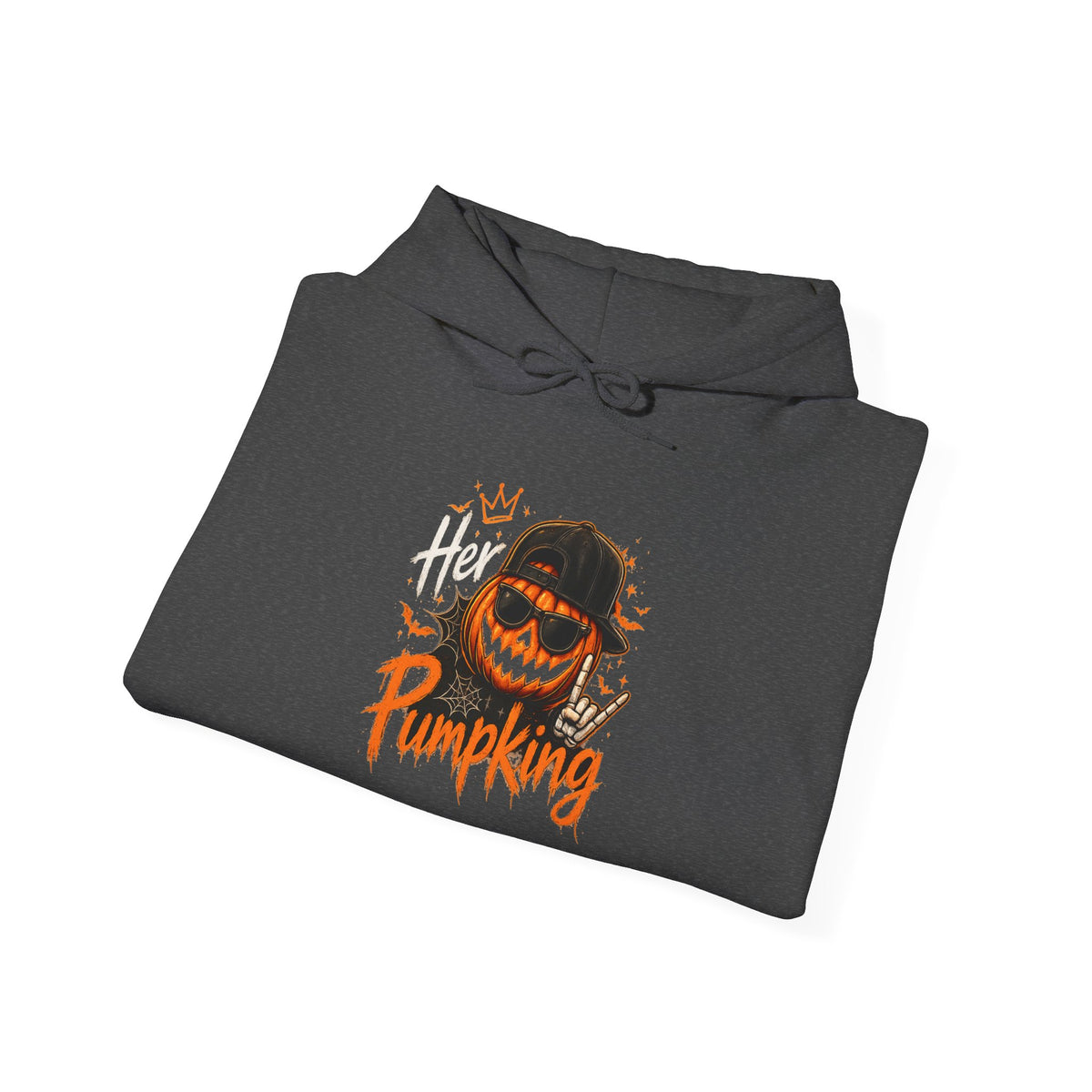 Pumpking Halloween Hoodie — 'Her Pumpking' Scary Jack-O’-Lantern Pullover
