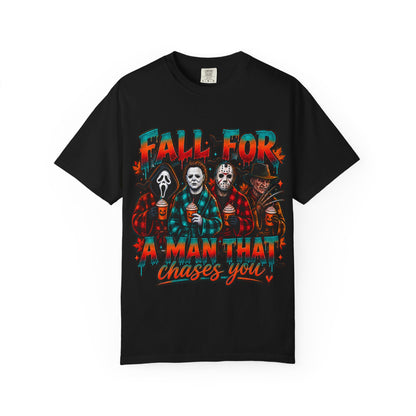 Horror Icons 'Fall For A Man That Chases You' Graphic T-Shirt