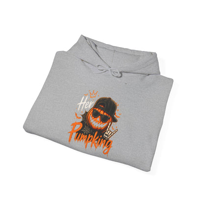 Pumpking Halloween Hoodie — 'Her Pumpking' Scary Jack-O’-Lantern Pullover