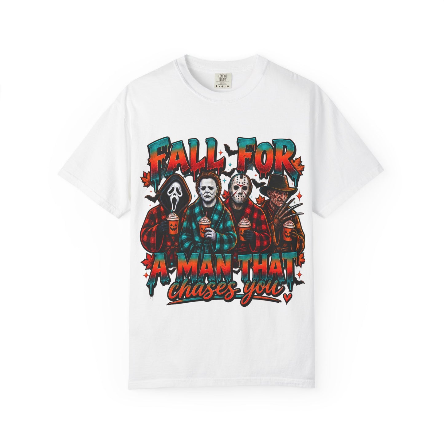Horror Icons 'Fall For A Man That Chases You' Graphic T-Shirt
